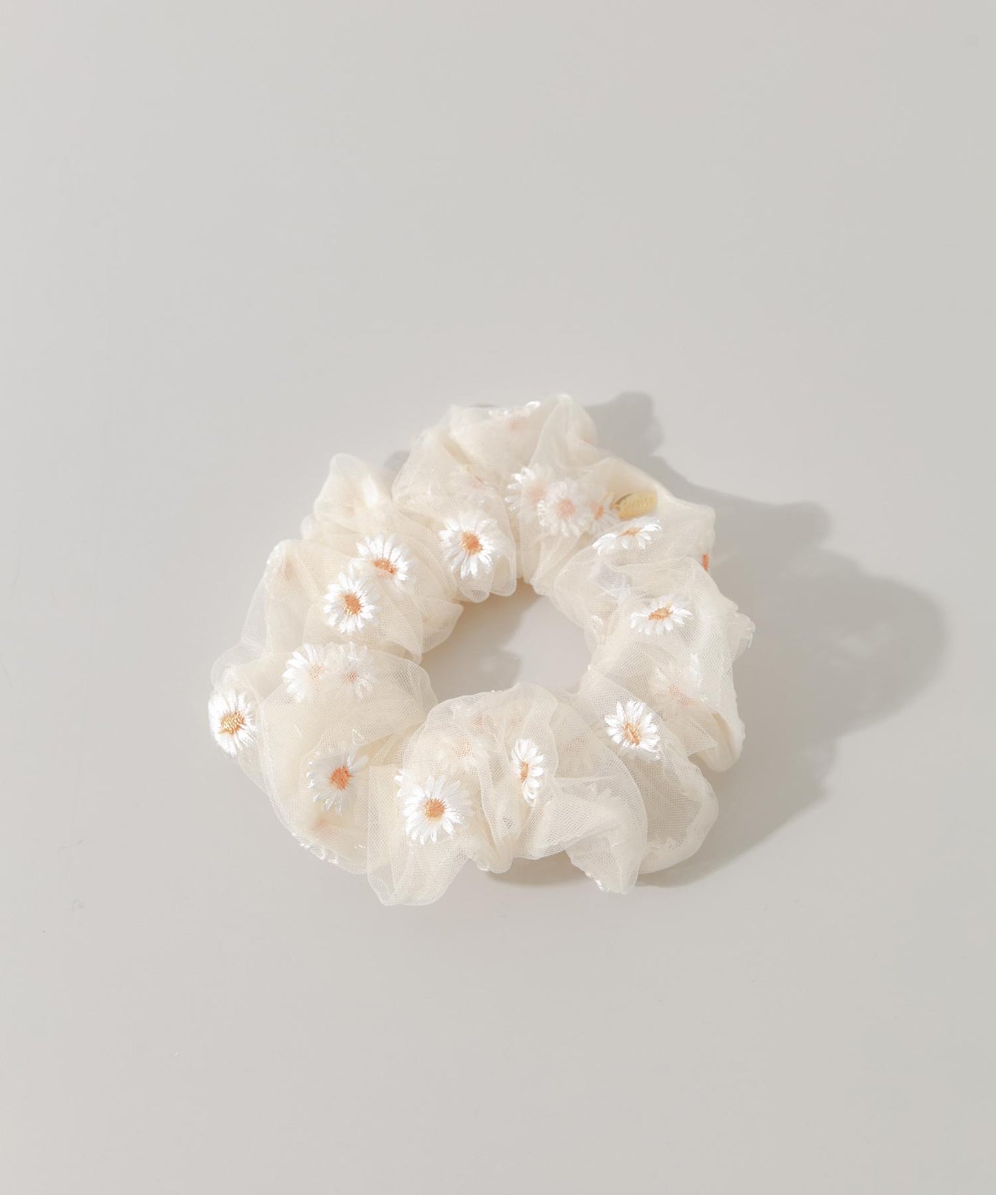透紗花卉刺繡髮圈