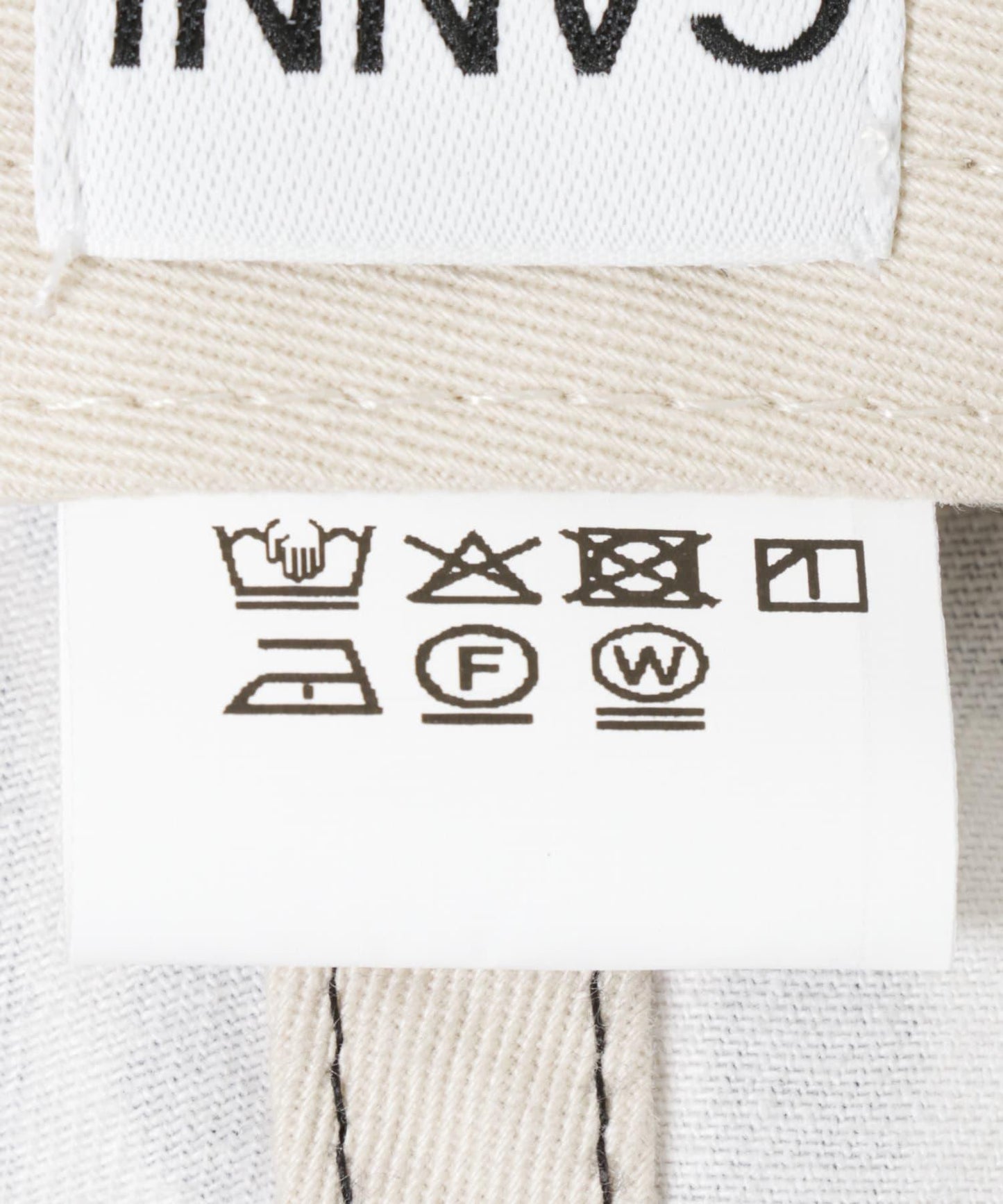 GANNI WASHED COTTON CANVAS CAP