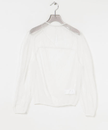 AMOMENTO SHEER LACE MOCK NECK TOP 上衣
