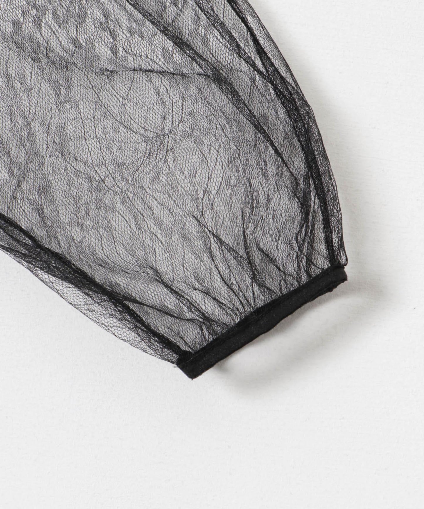 AMOMENTO SHEER LACE MOCK NECK TOP 上衣