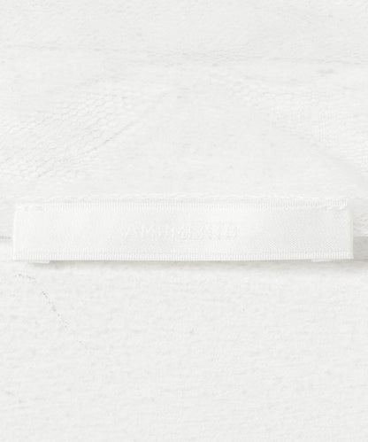 AMOMENTO SHEER LACE MOCK NECK TOP 上衣
