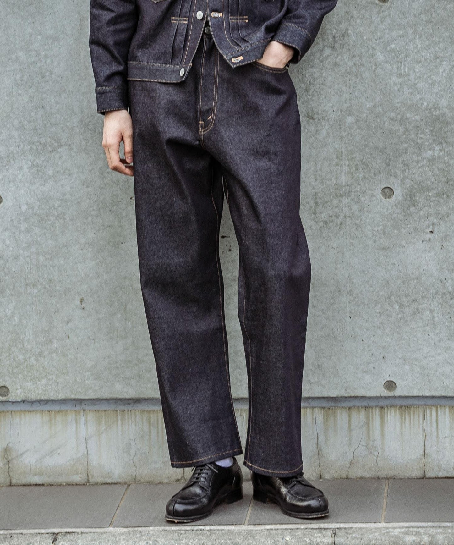 皮馬棉 寬鬆 DENIM PANTS 牛仔褲 #JAY