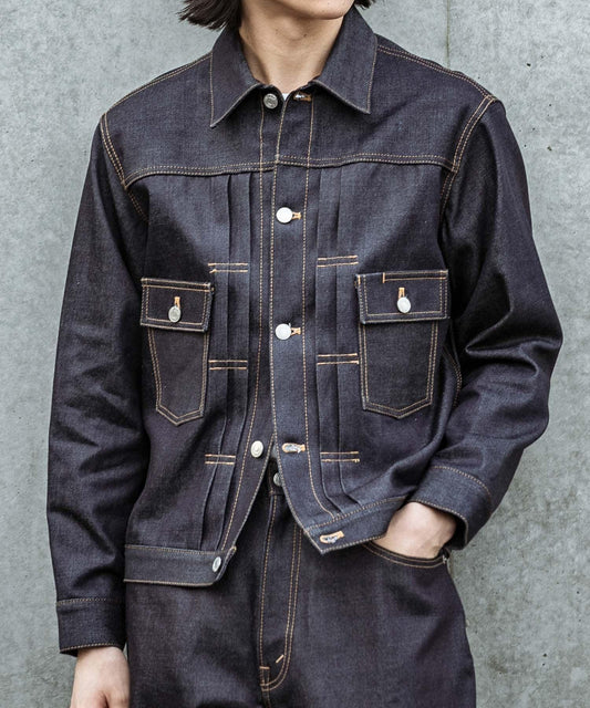 SHIOTA 皮馬棉DENIM JACKET 牛仔夾克 BEN款