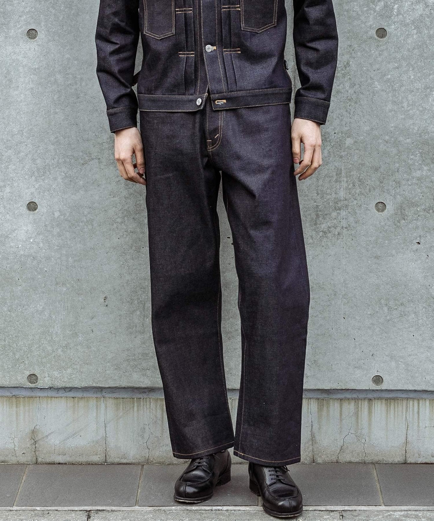 皮馬棉 寬鬆 DENIM PANTS 牛仔褲 #JAY