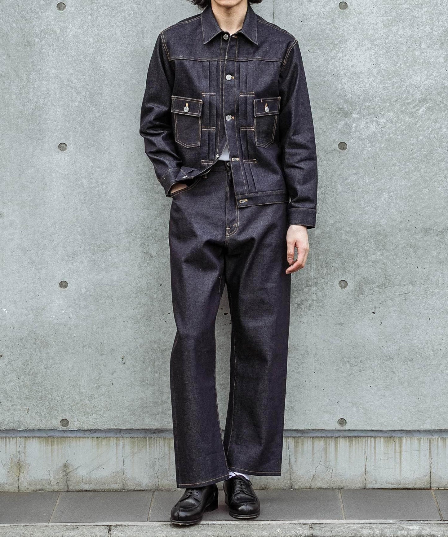 皮馬棉 寬鬆 DENIM PANTS 牛仔褲 #JAY
