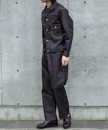 皮馬棉 寬鬆 DENIM PANTS 牛仔褲 #JAY