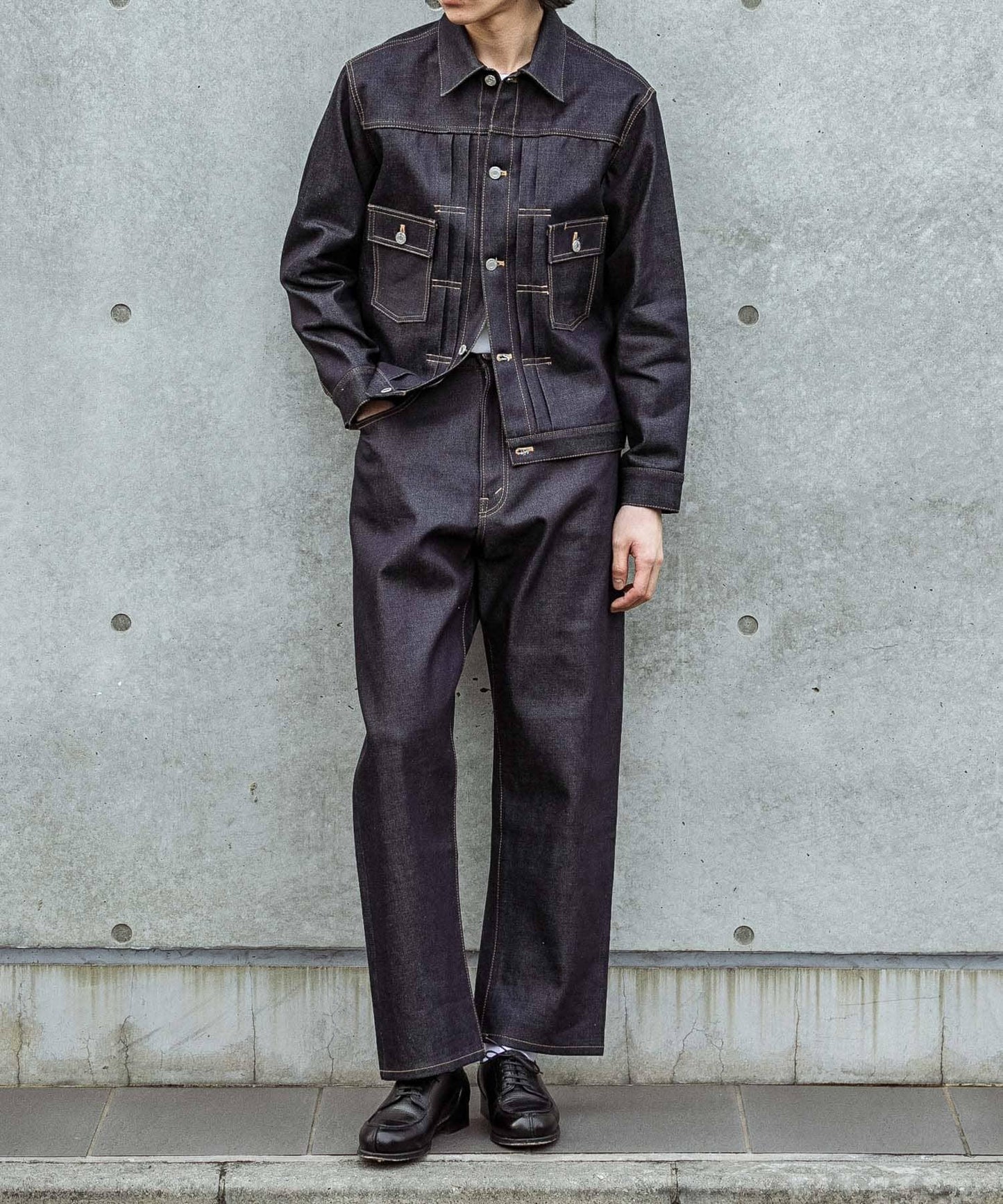SHIOTA 皮馬棉DENIM JACKET 牛仔夾克 BEN款