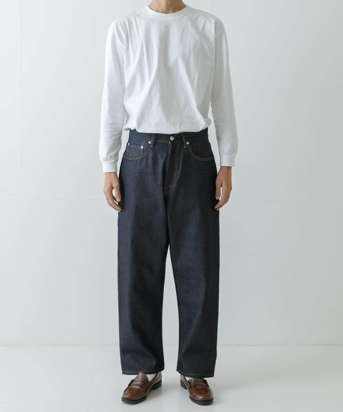 皮馬棉 寬鬆 DENIM PANTS 牛仔褲 #JAY