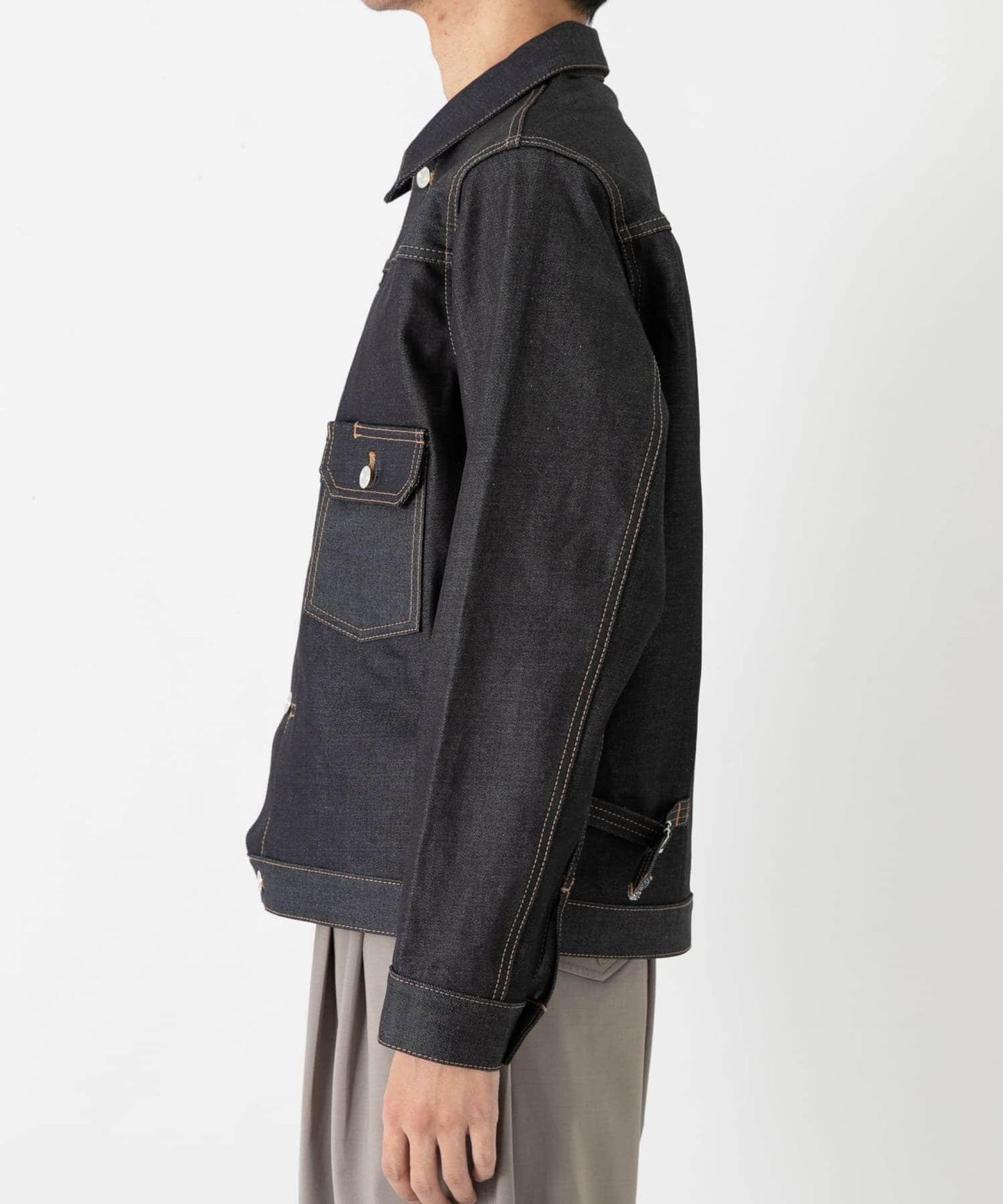 SHIOTA 皮馬棉DENIM JACKET 牛仔夾克 BEN款