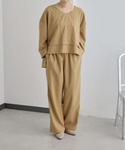 機洗可 全鬆緊腰 顯腿型 休閒褲 SUM1 STYLE