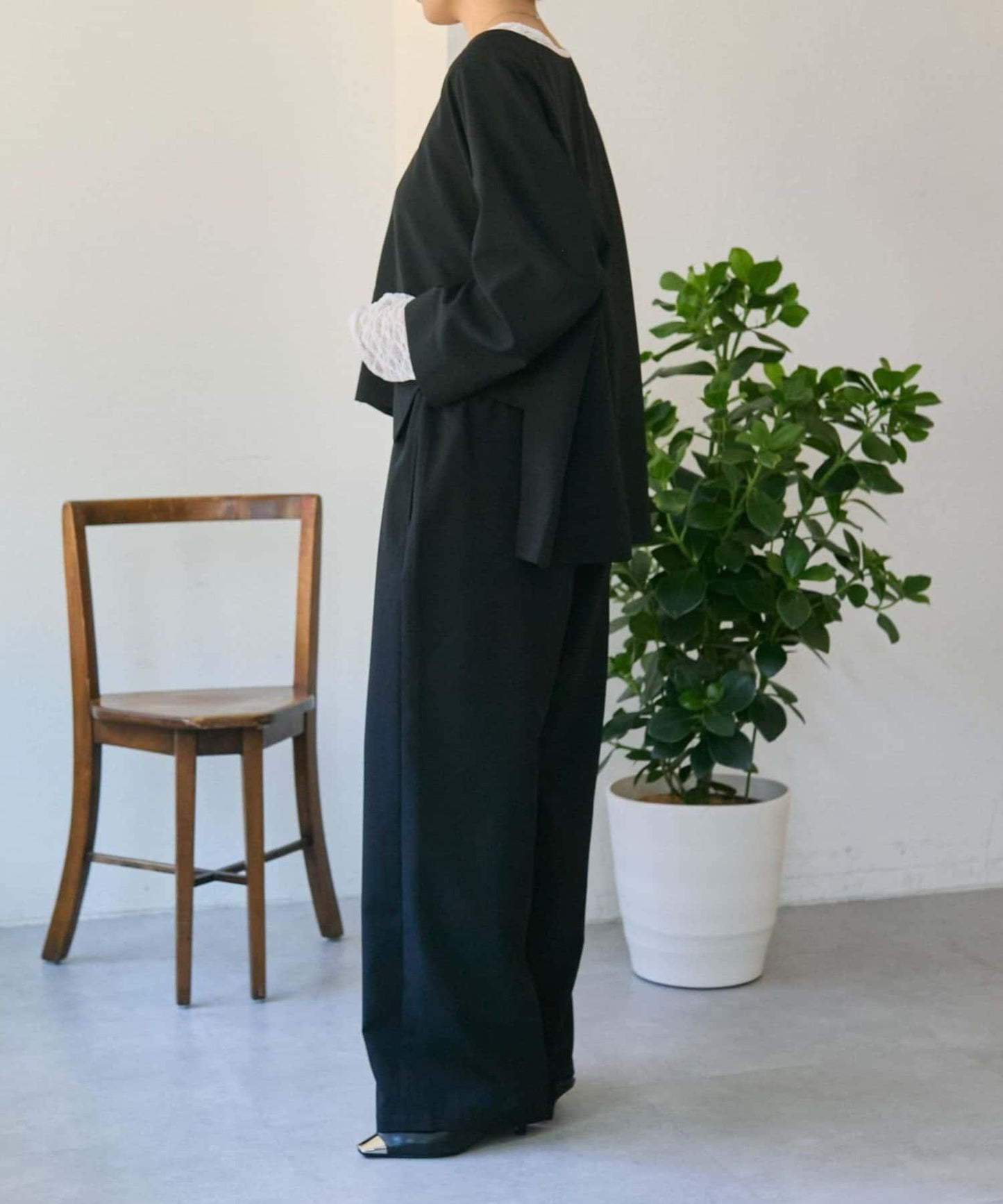 機洗可 全鬆緊腰 顯腿型 休閒褲 SUM1 STYLE