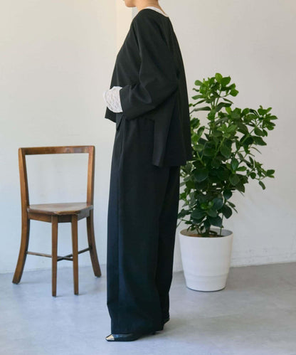 機洗可 全鬆緊腰 顯腿型 休閒褲 SUM1 STYLE