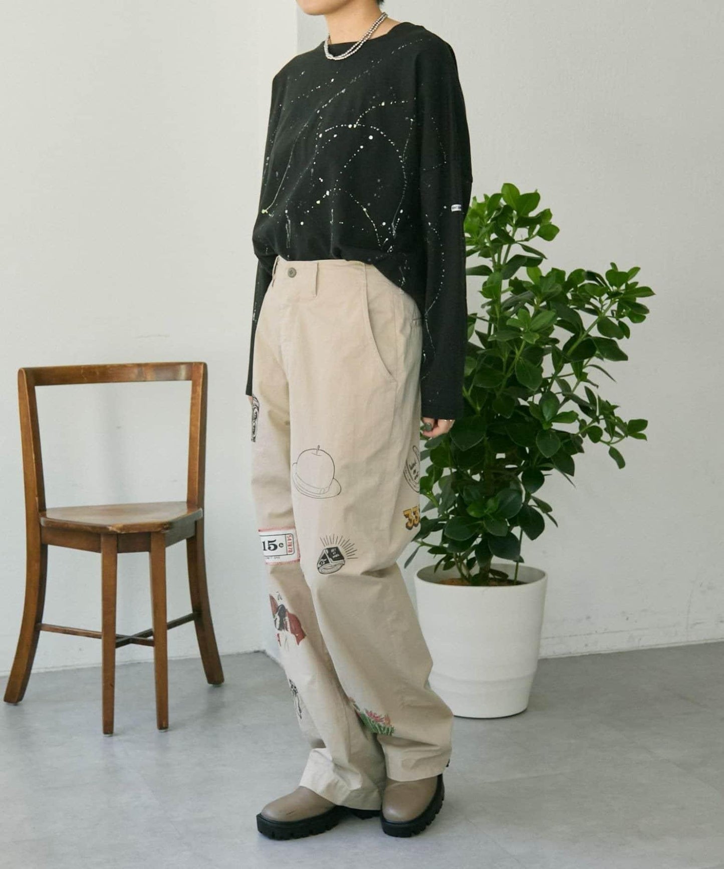 100%純棉 動物圖案 牛仔褲 Work of art Kendai×SUM1 STYLE 聯名款