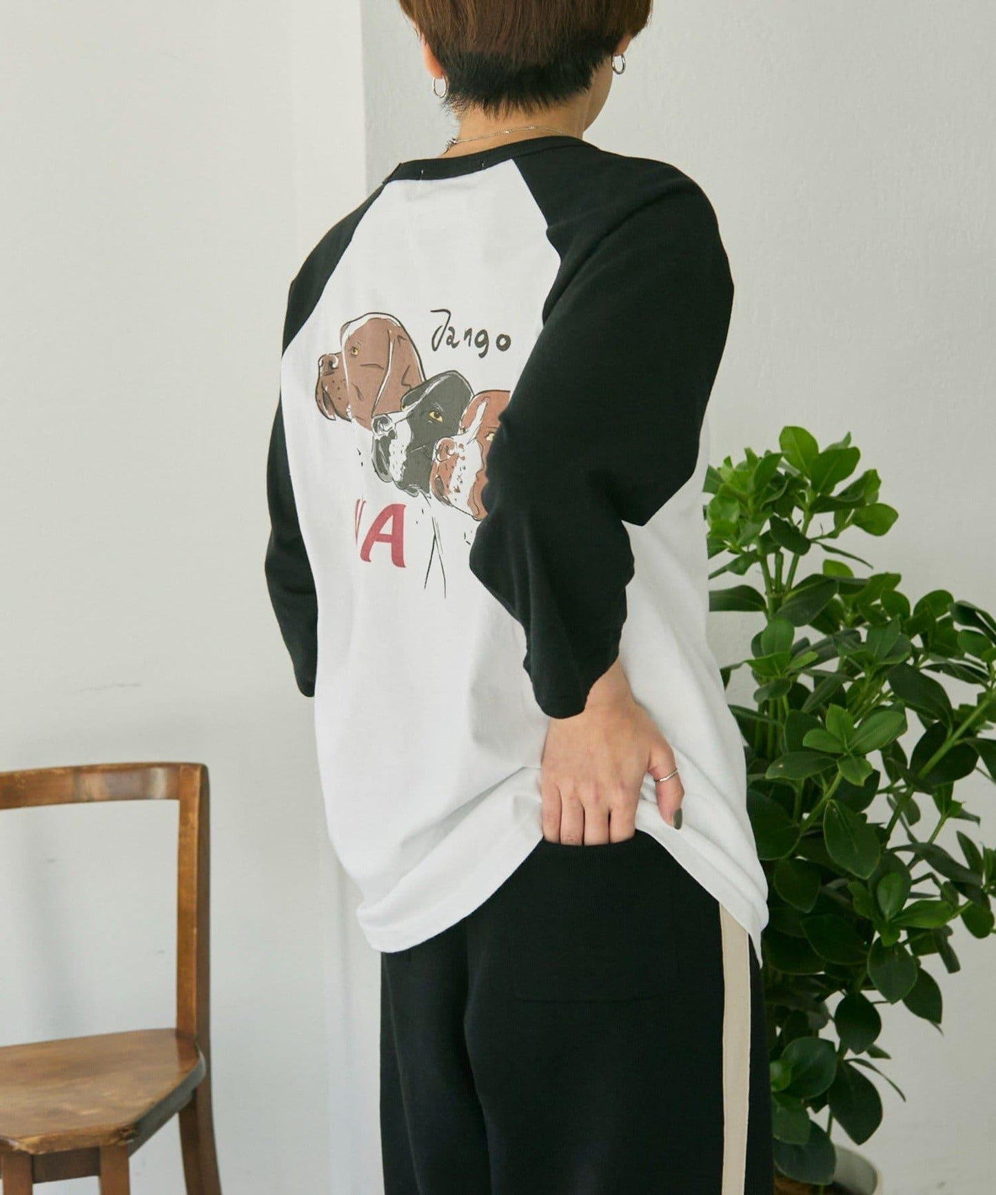 純棉 動物圖案 八分袖 Work of art Kendai×SUM1 STYLE 特別款 T恤