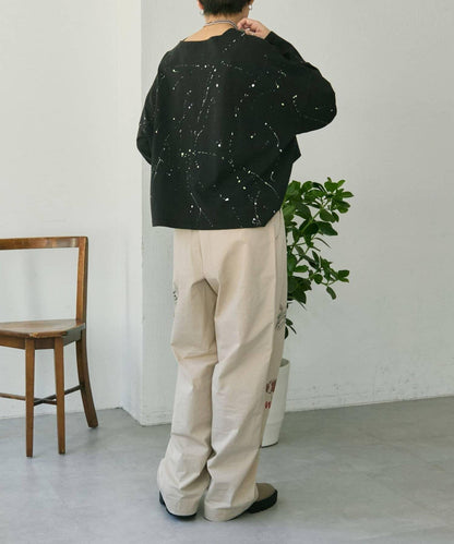 《綿100%》 MONT KEMMEL×SUM1 STYLE 塗繪圖案 長袖T恤