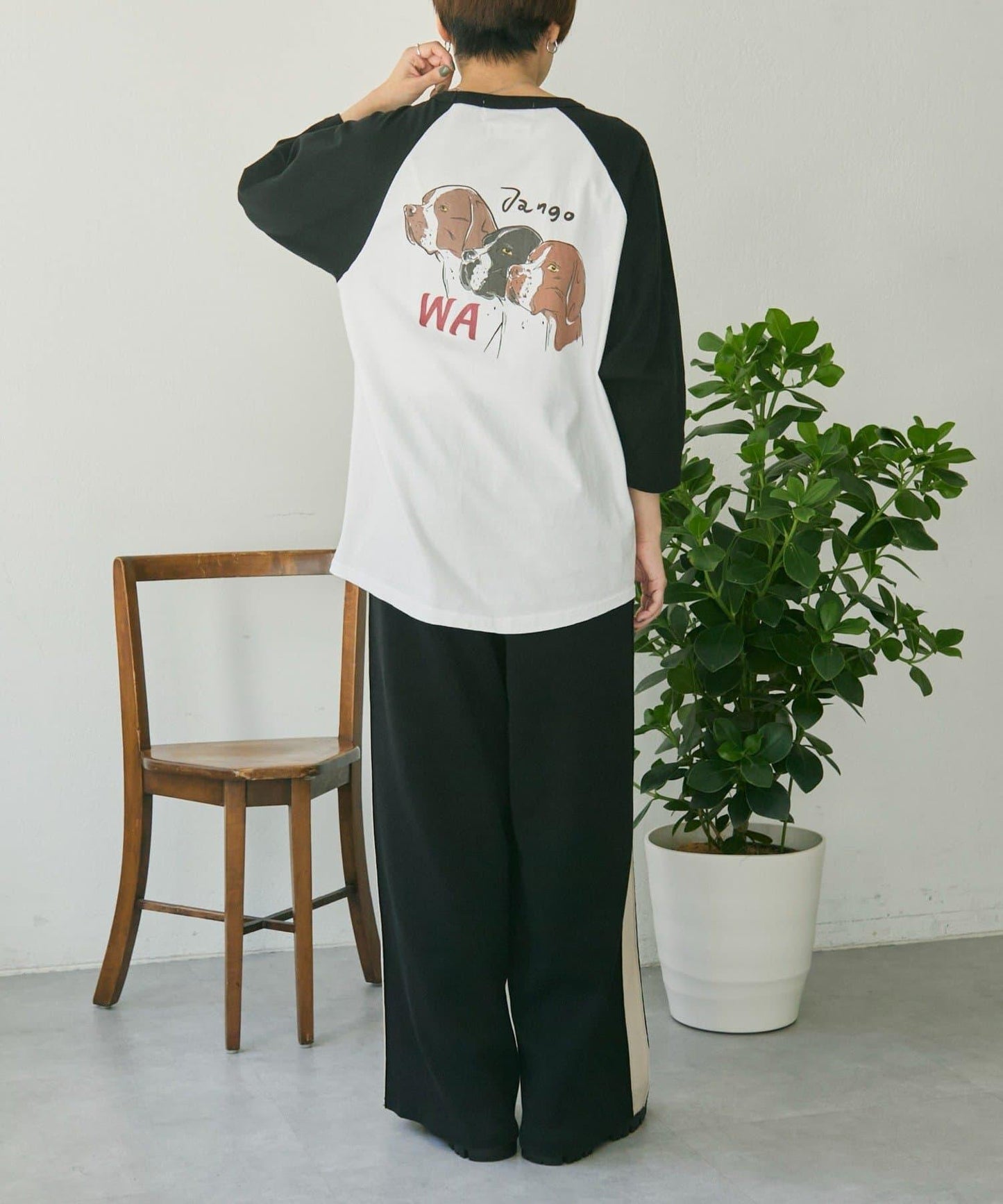 純棉 動物圖案 八分袖 Work of art Kendai×SUM1 STYLE 特別款 T恤