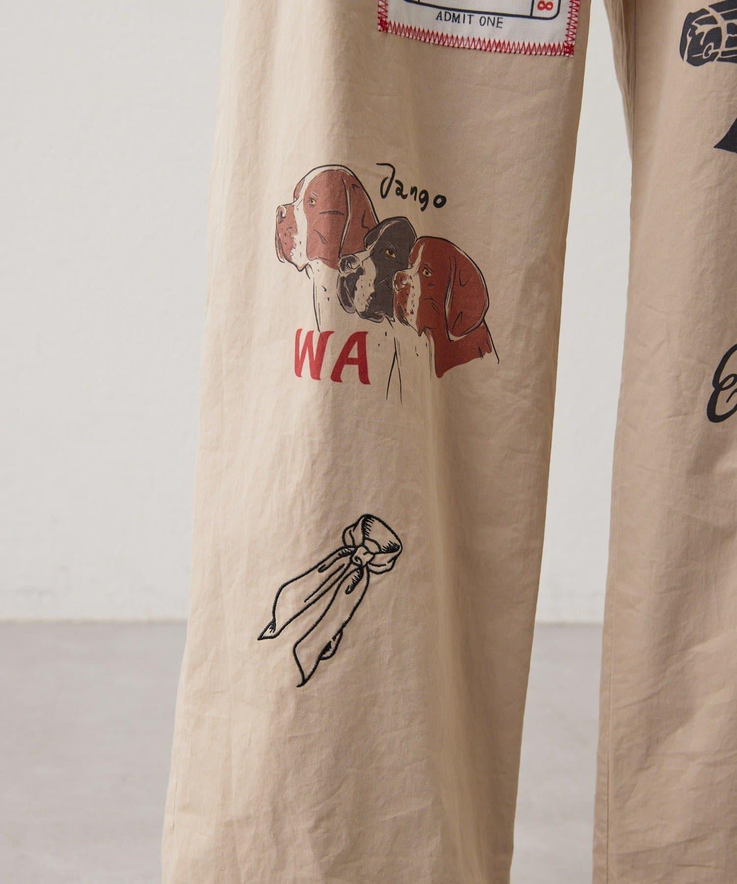 100%純棉 動物圖案 牛仔褲 Work of art Kendai×SUM1 STYLE 聯名款