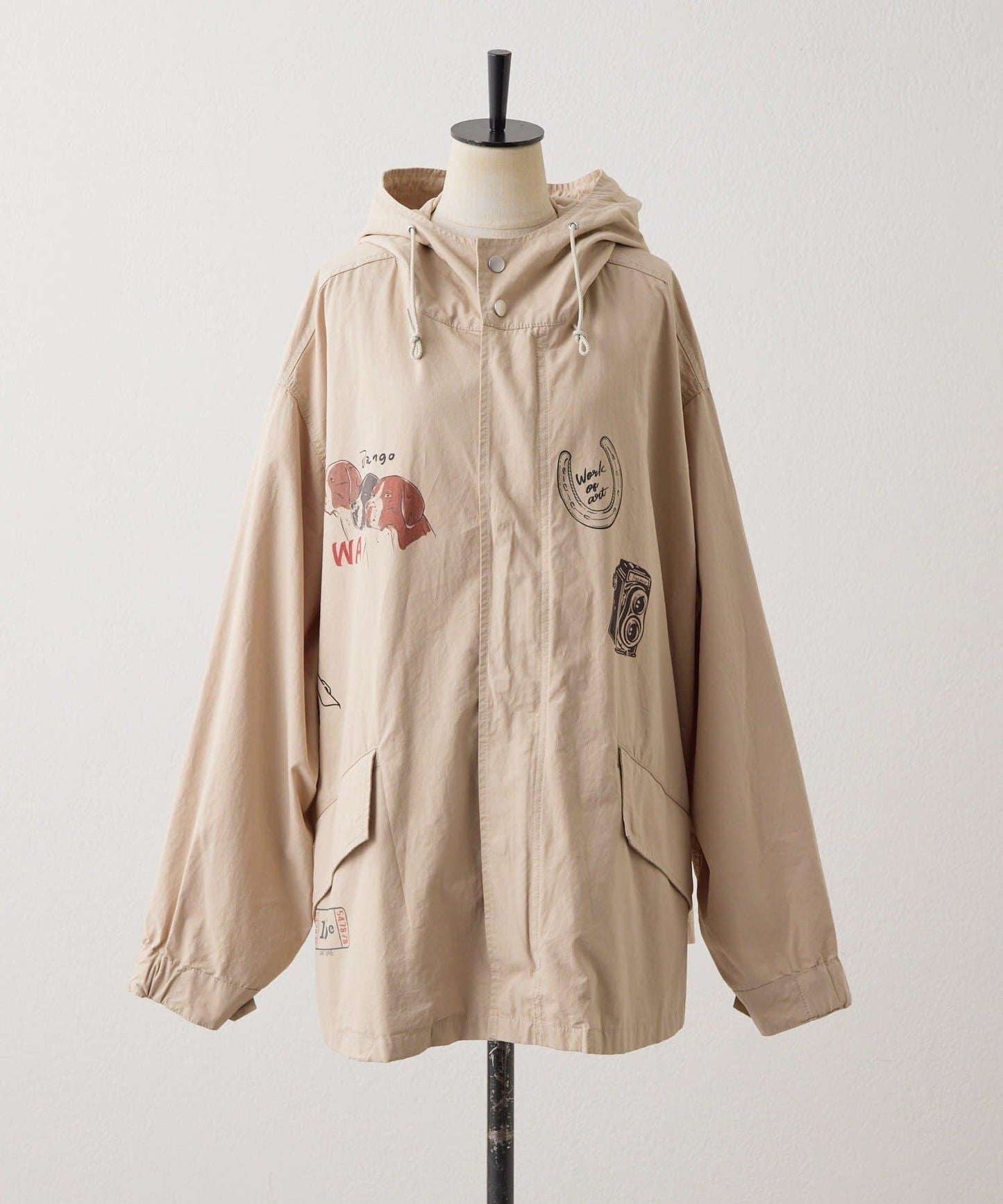 《アニマルデザイン》 Work of art Kendai×SUM1 STYLE 特別款 聯名設計 輕薄連帽外套
