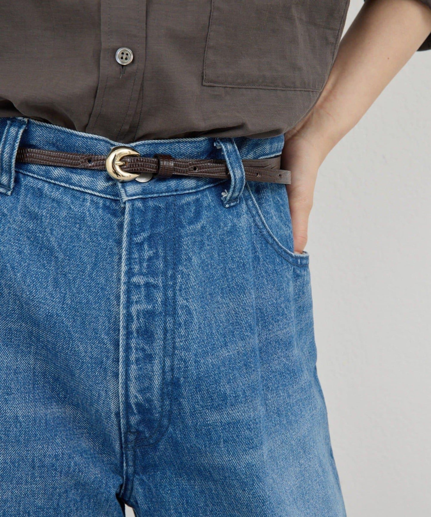 圓潤扣設計 BELT 腰帶