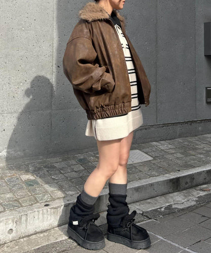 RAY CASSIN 拼色腿套