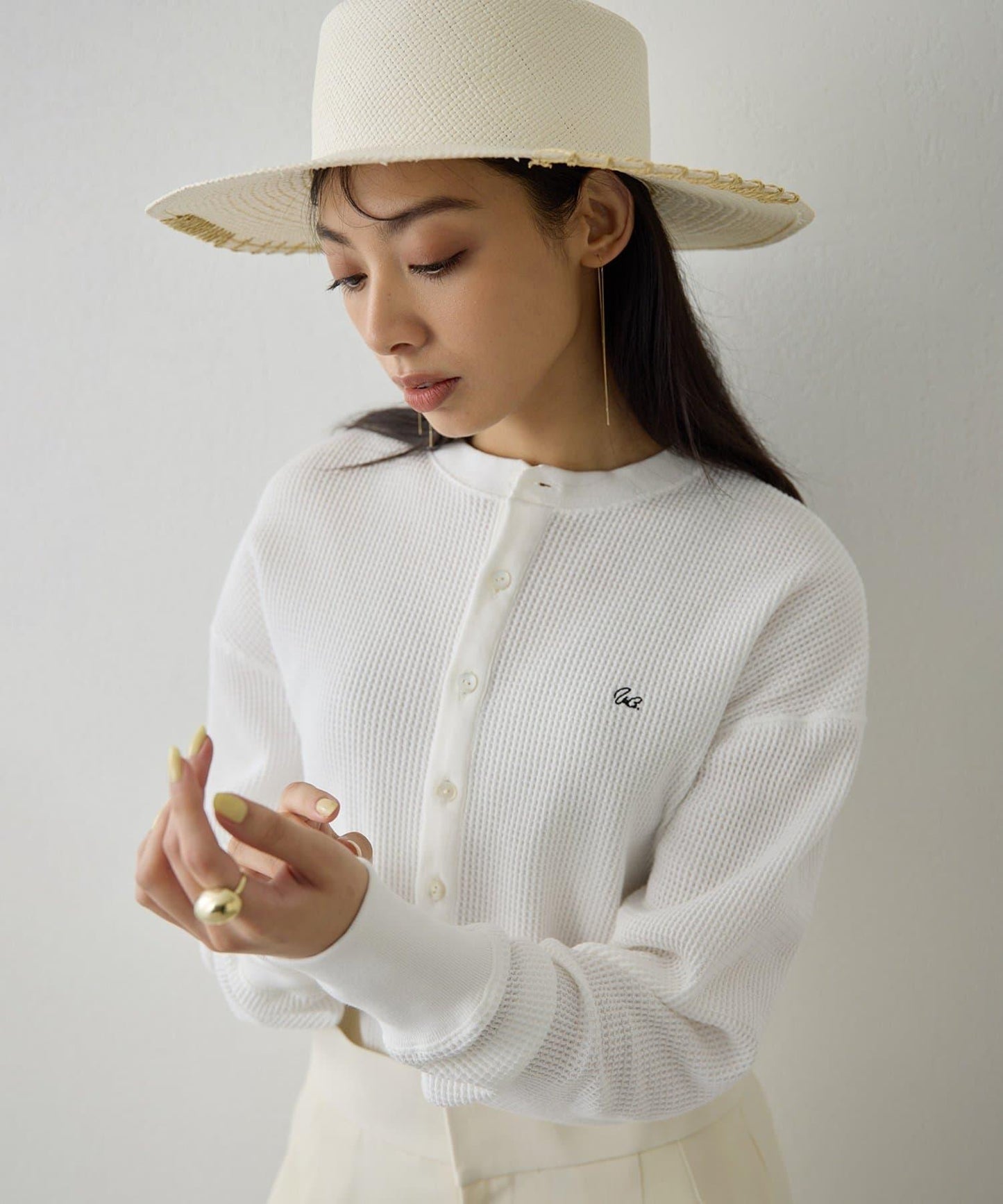 保暖亨利領套頭上衣
