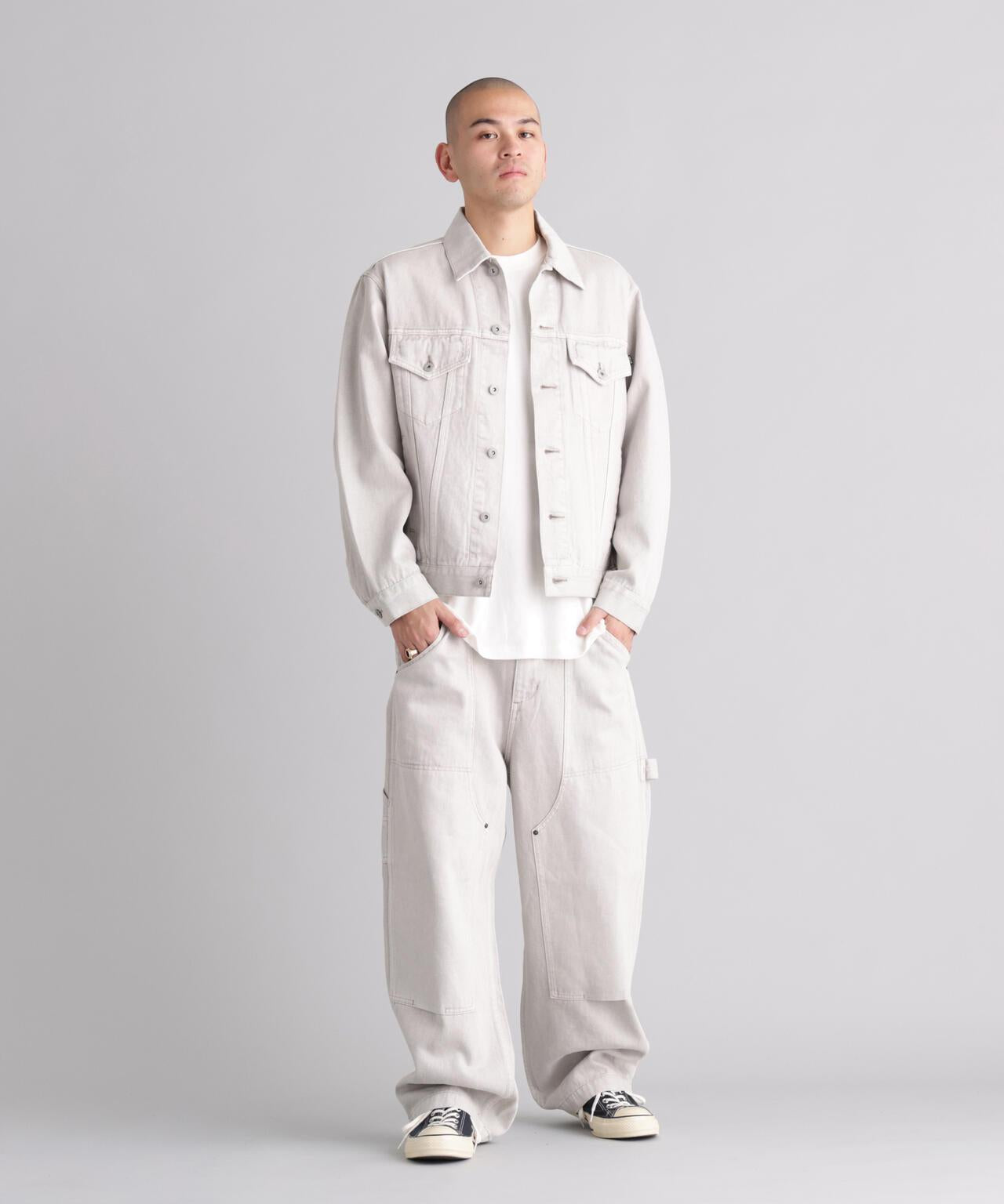 HEMP WASHED DOUBLE KNEE 褲子