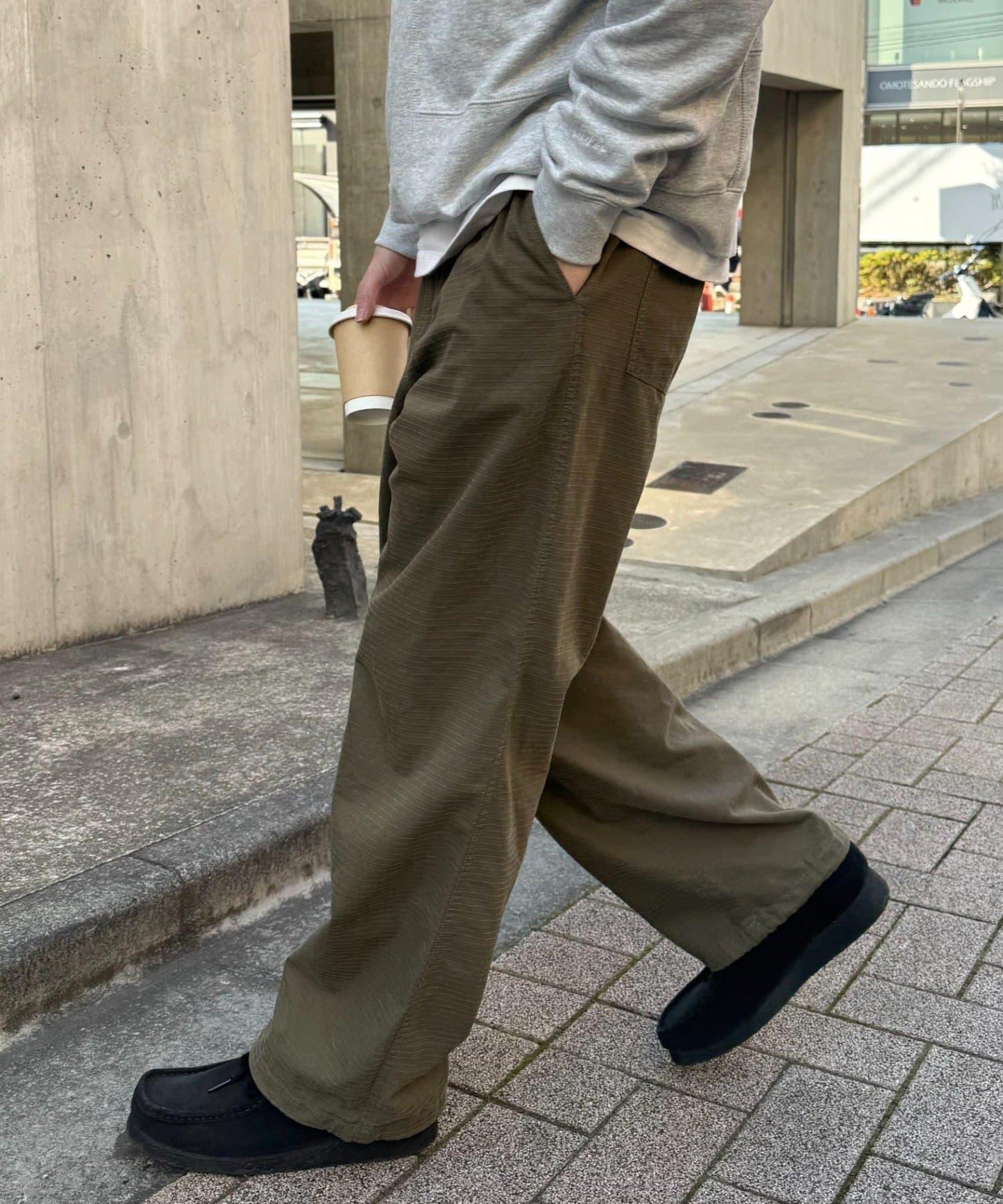 防滑面料 軍事風 直筒褲（26SS展示會款）