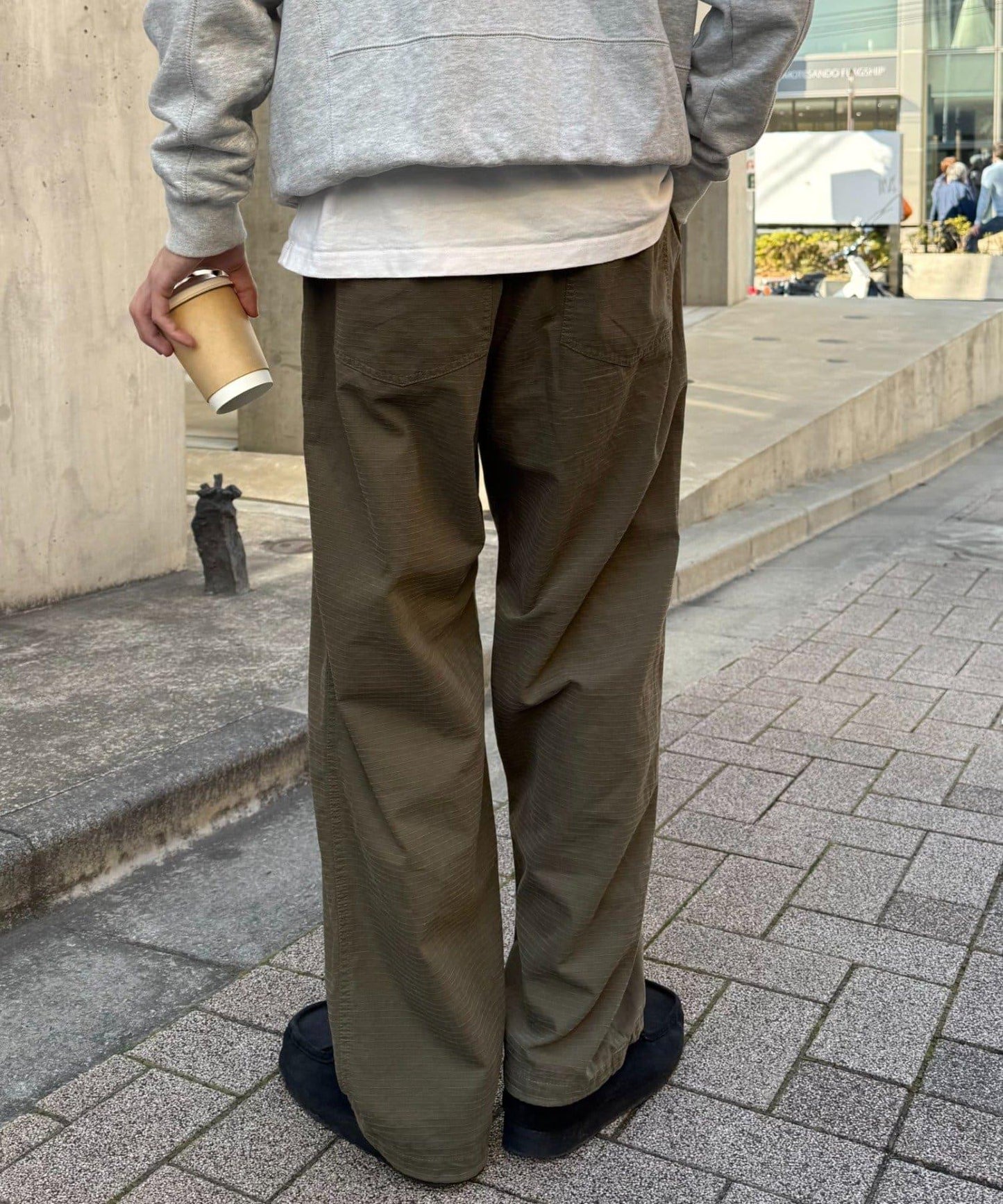 防滑面料 軍事風 直筒褲（26SS展示會款）