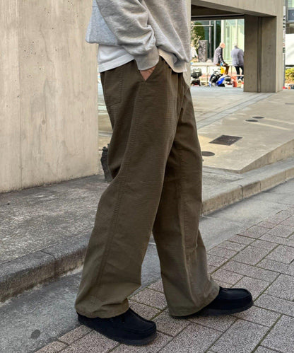 防滑面料 軍事風 直筒褲（26SS展示會款）