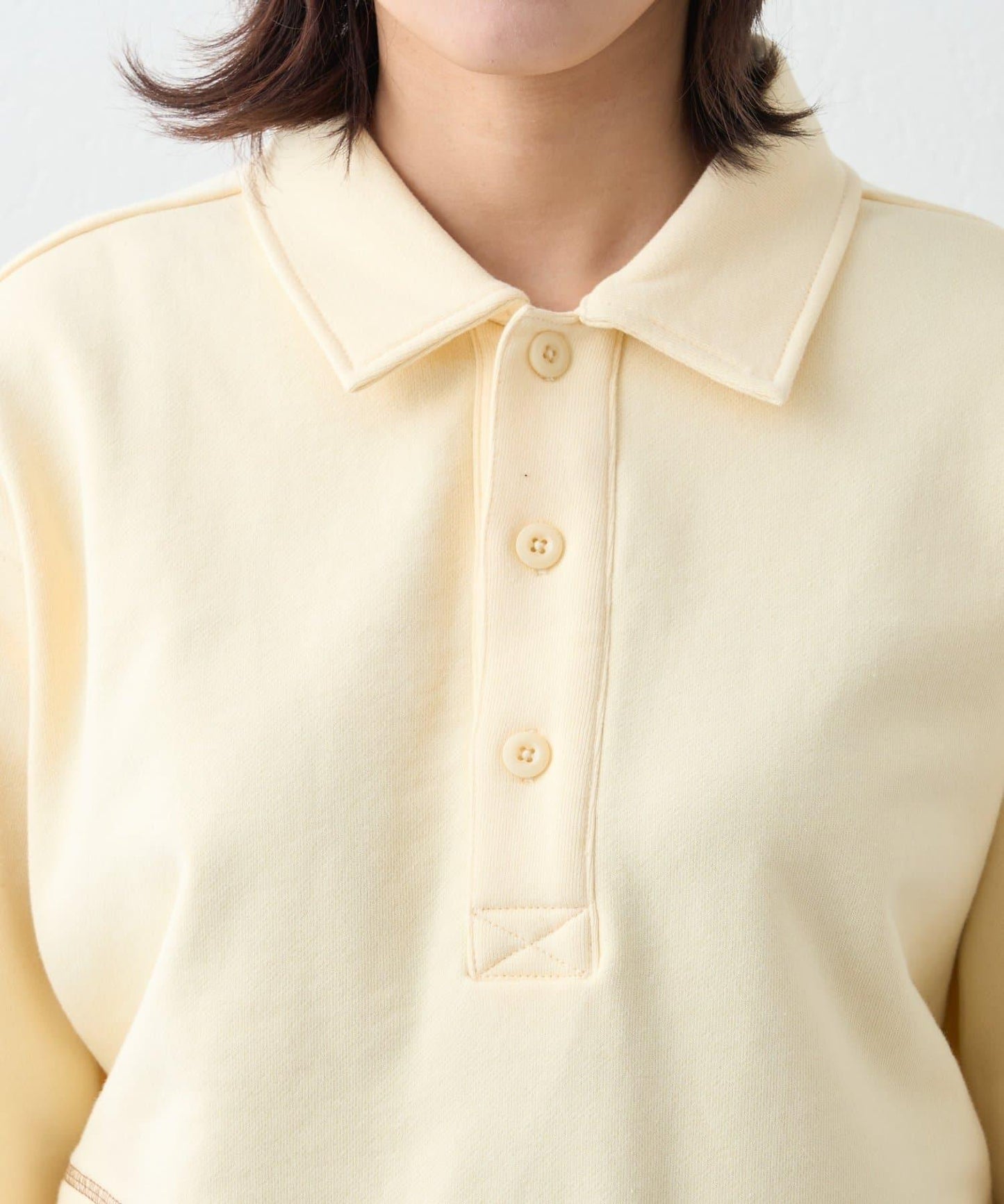 26SS展會款 UNISEX 毛圈Polo領 衛衣