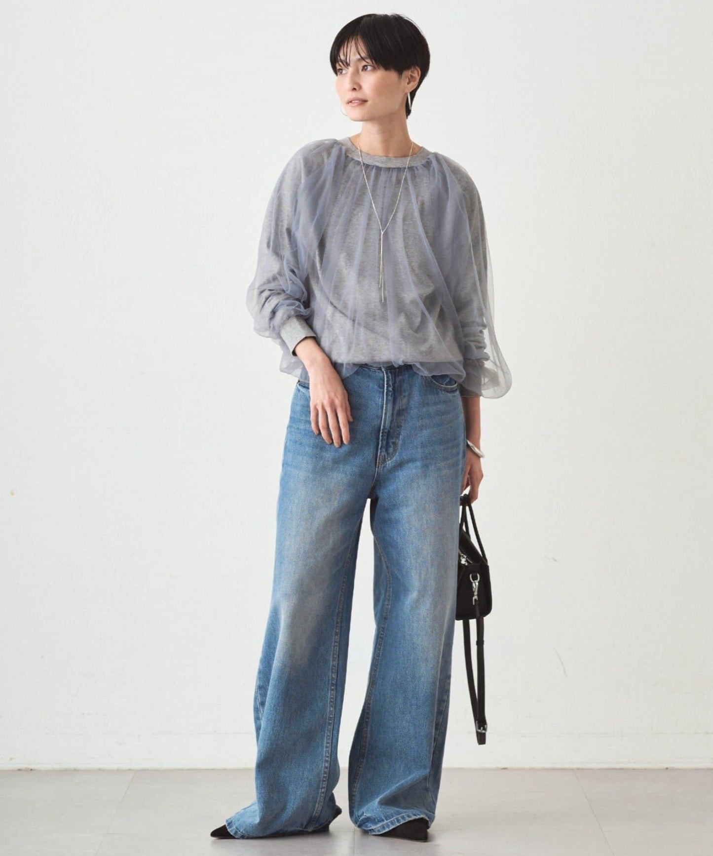 Loungedress 網紗針織上衣
