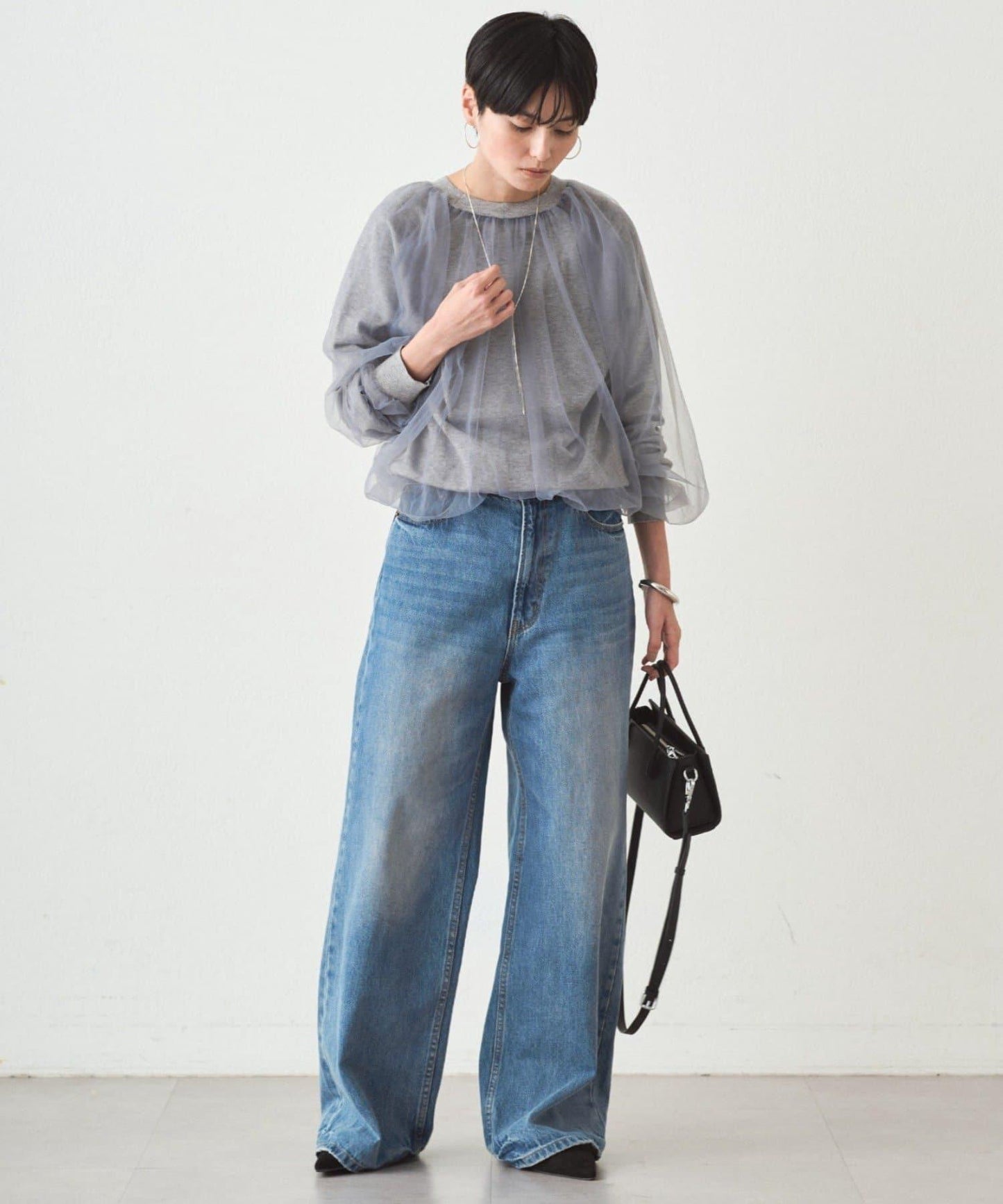 Loungedress 網紗針織上衣