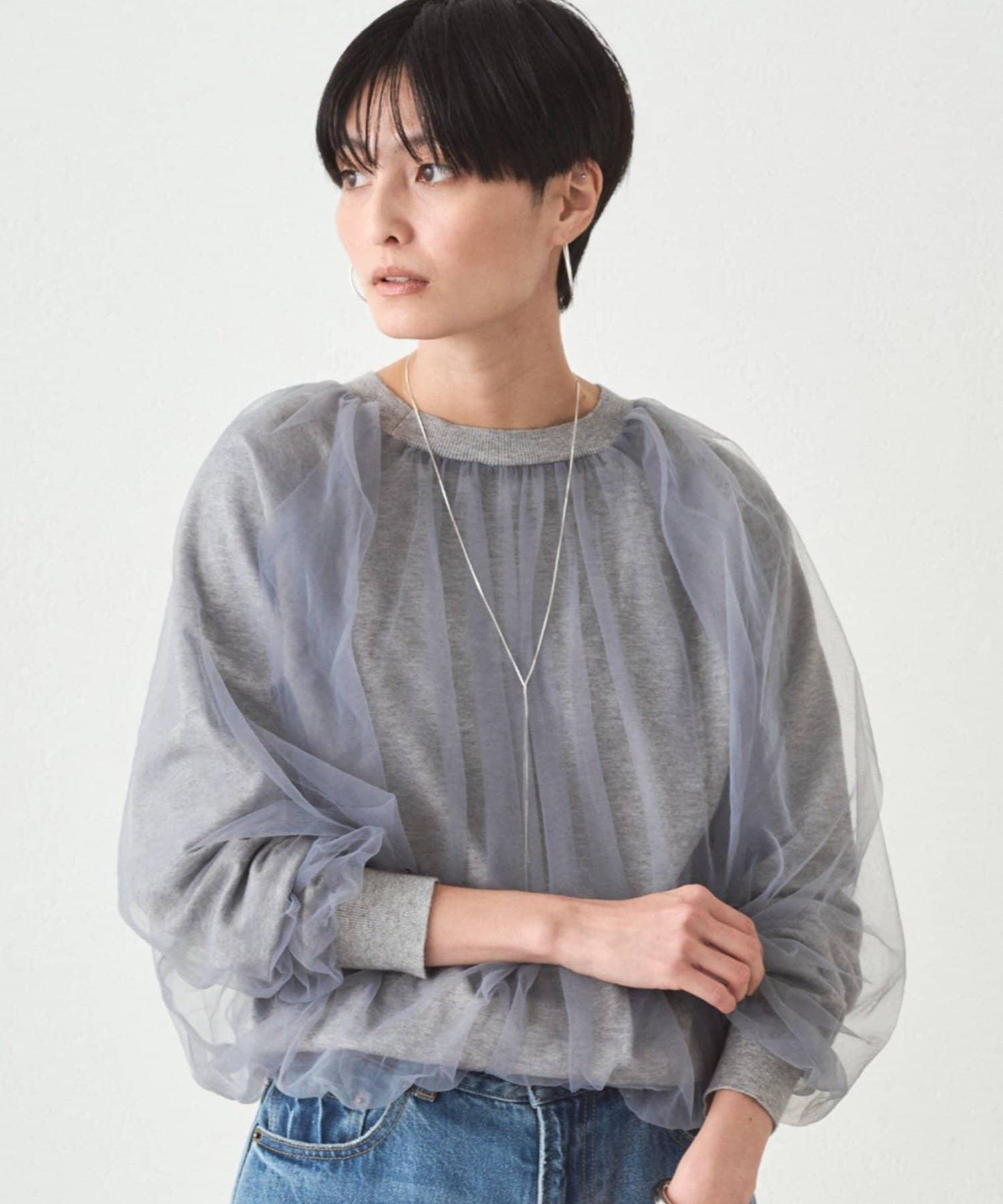 Loungedress 網紗針織上衣