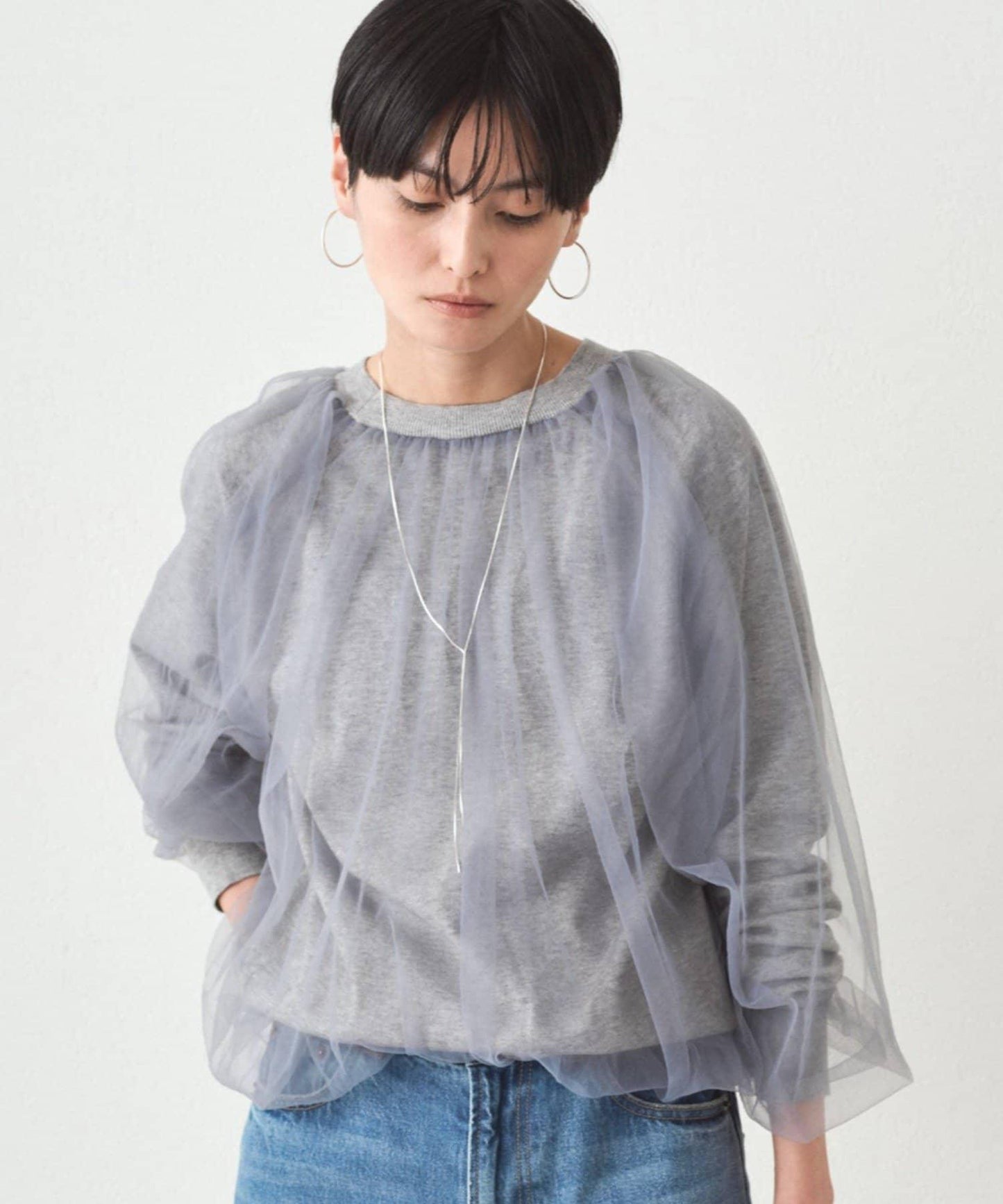 Loungedress 網紗針織上衣