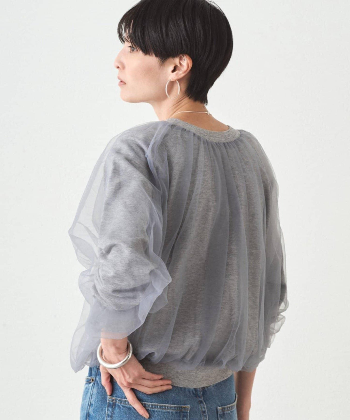 Loungedress 網紗針織上衣