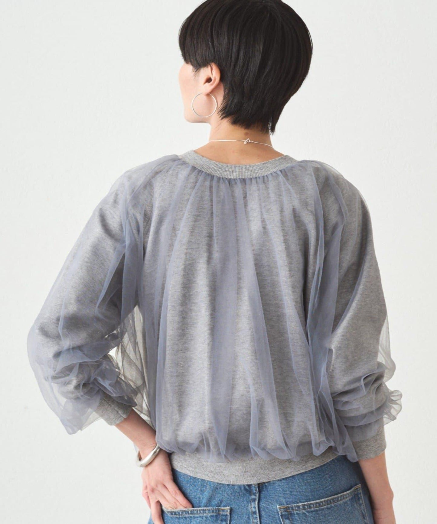 Loungedress 網紗針織上衣