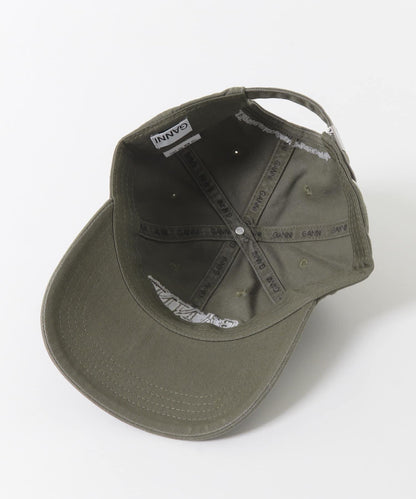 GANNI WASHED COTTON CANVAS CAP