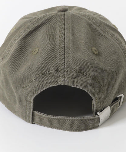 GANNI WASHED COTTON CANVAS CAP