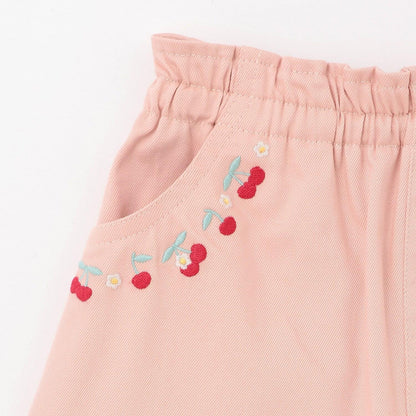 刺繡附打底褲半身裙