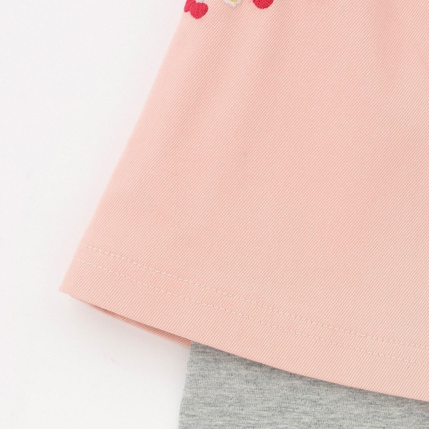 刺繡附打底褲半身裙