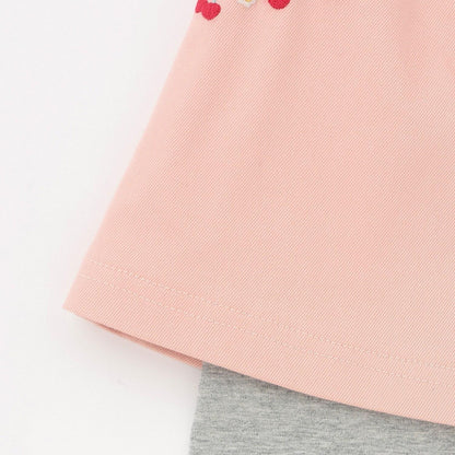 刺繡附打底褲半身裙