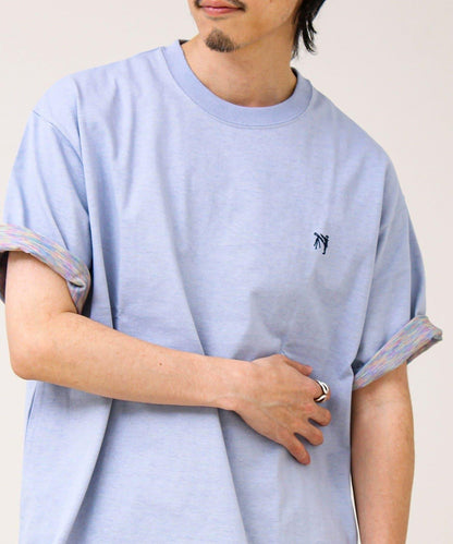 BOY刺繡 內側漸變 單點設計 短袖T恤
