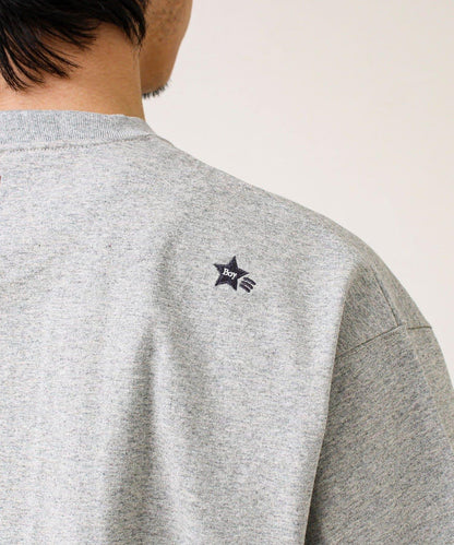 BOY刺繡 內側漸變 單點設計 短袖T恤