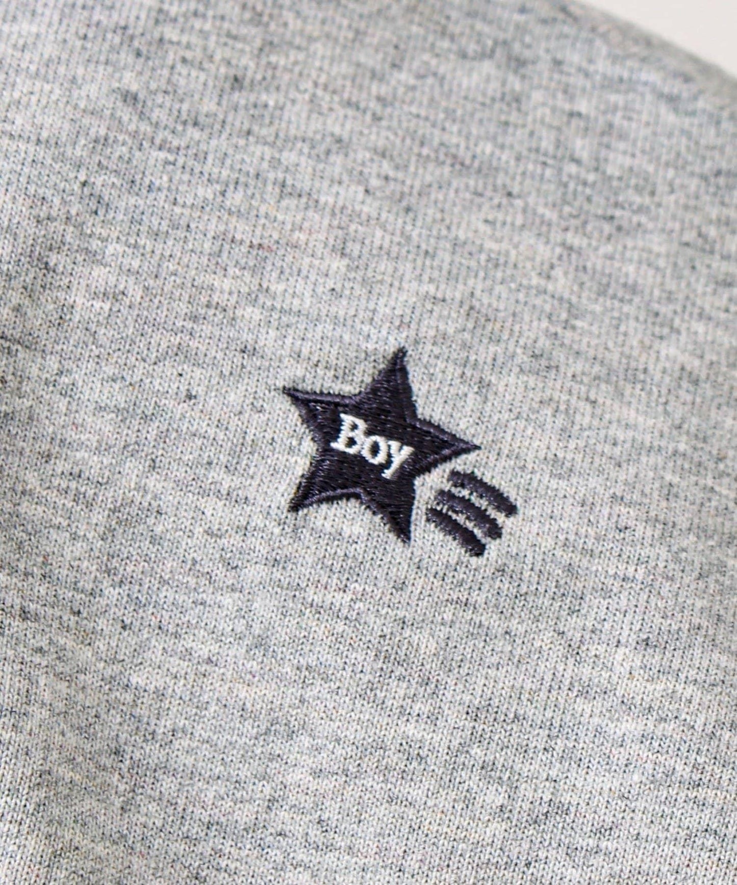 BOY刺繡 內側漸變 單點設計 短袖T恤