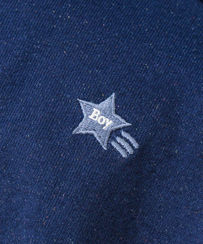 BOY刺繡 內側漸變 單點設計 短袖T恤