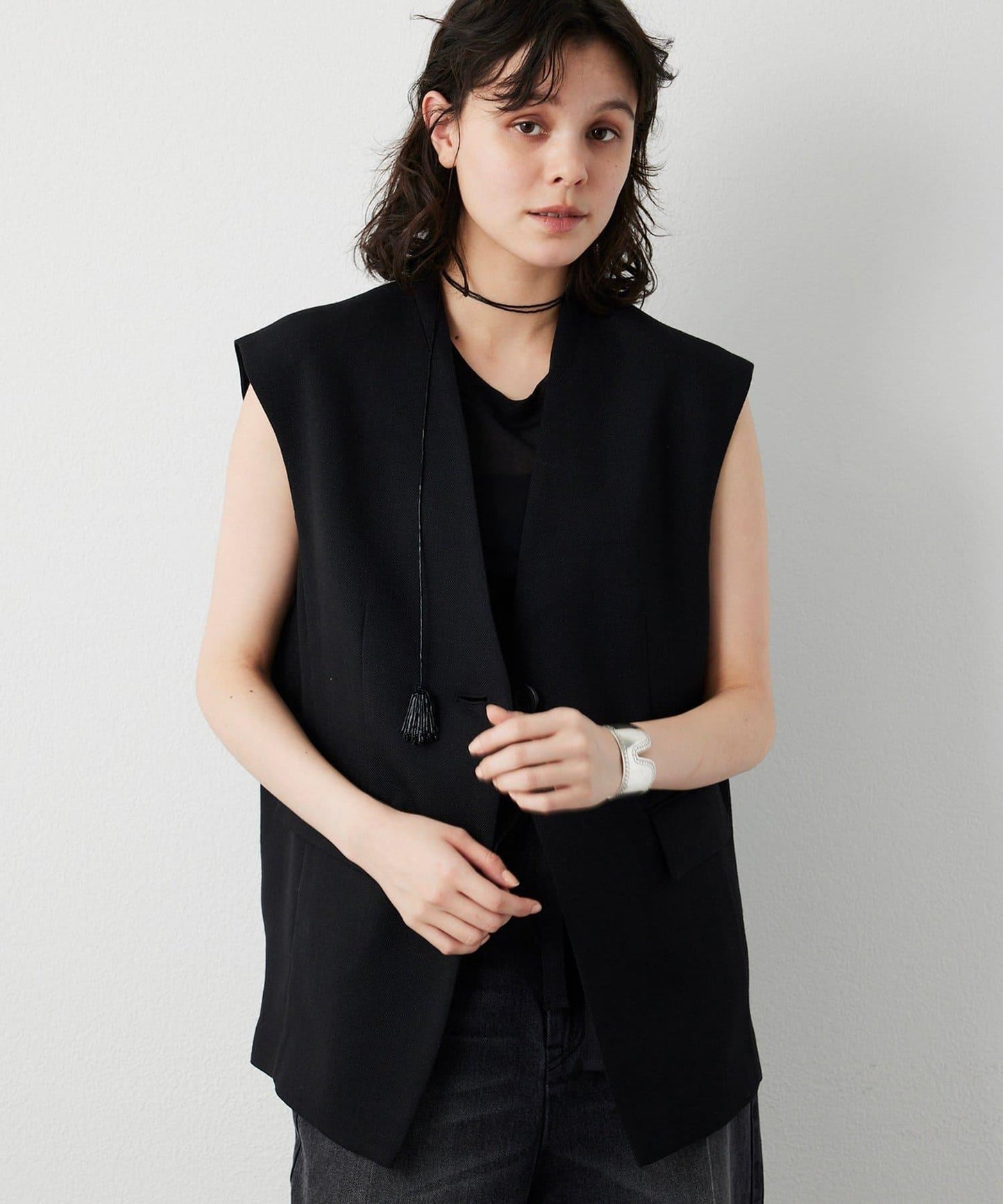 亞麻質感馬甲