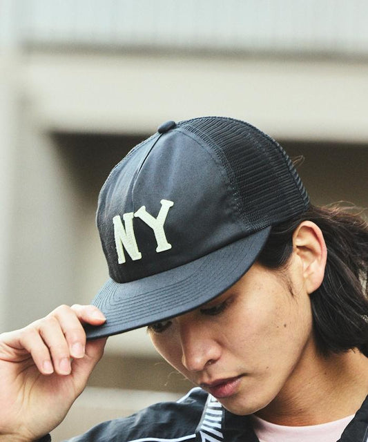 聯名 毛氈Logo斜紋網眼棒球帽