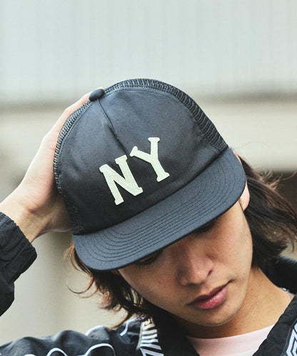 聯名 毛氈Logo斜紋網眼棒球帽