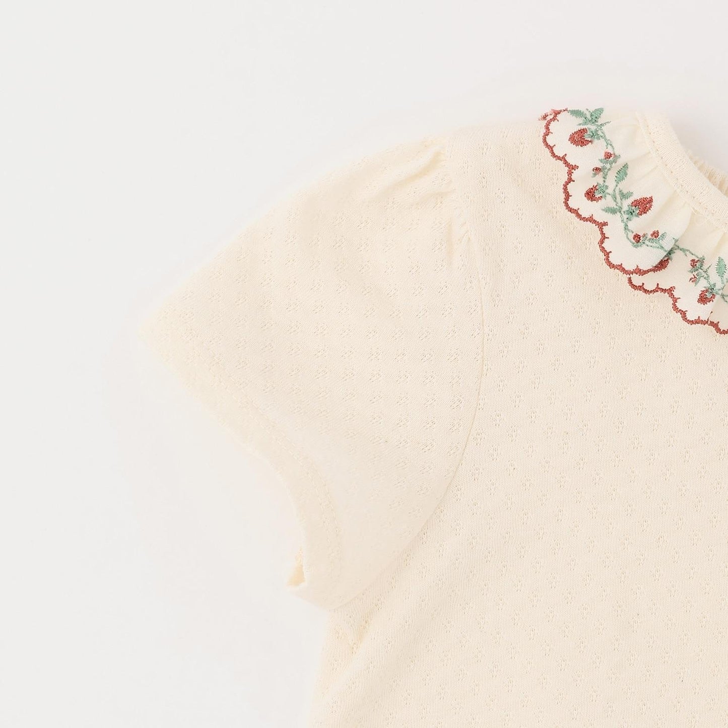 野草莓刺繡 短袖T恤