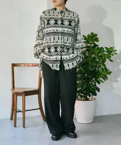 透感長款薄紗刺繡襯衫 SUM1 STYLE